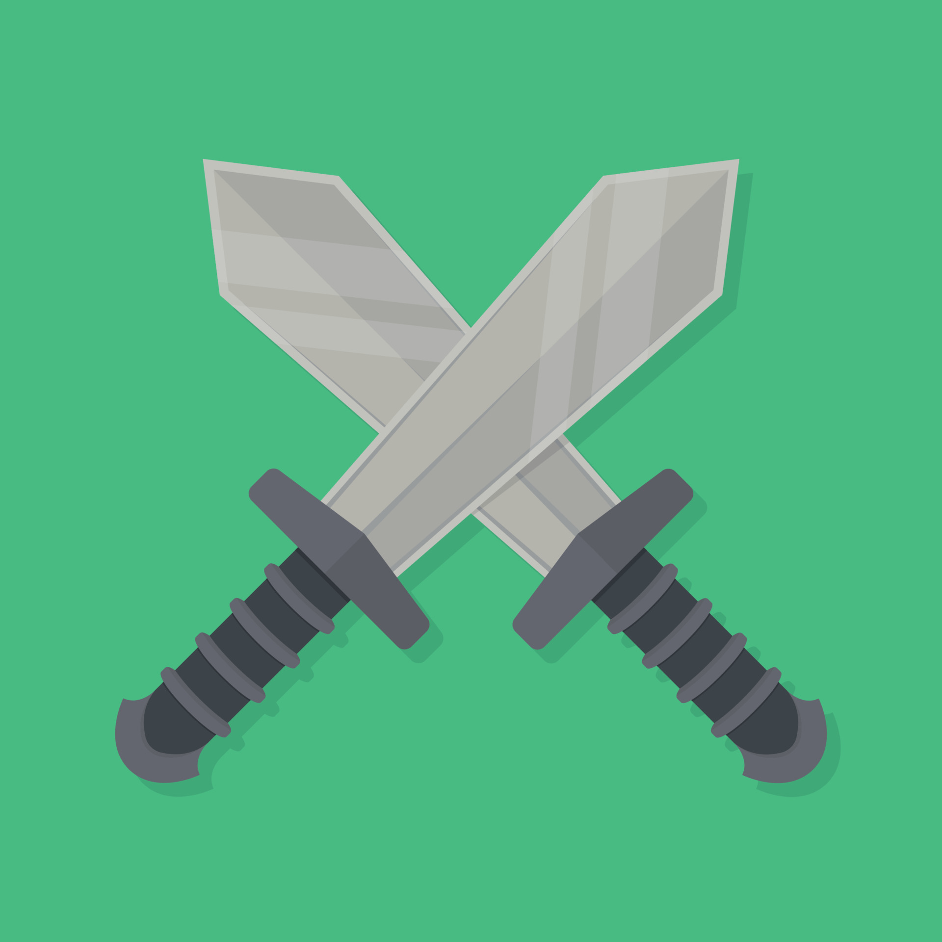 Crossed swords vector flat icon. Isolated swords emoji illustration Stock  Vector