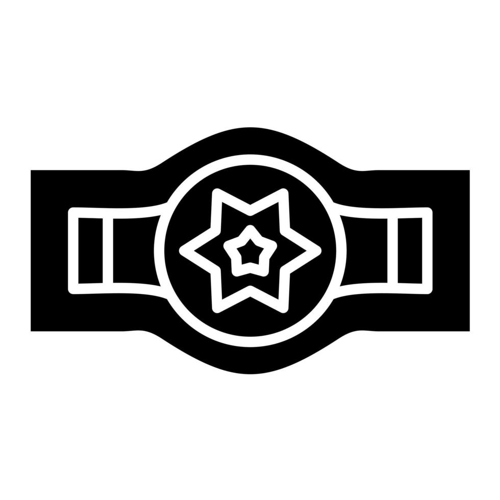 Champion Belt vector icon