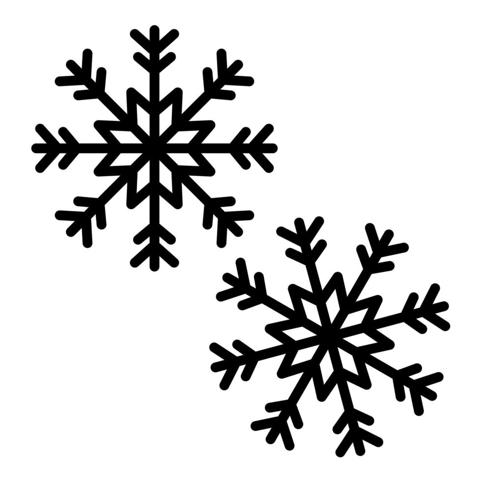 Snowflake vector icon