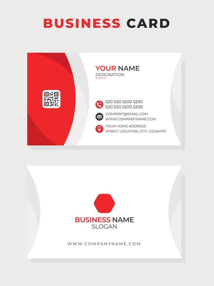 Vector creative and corporate business card visiting card template
