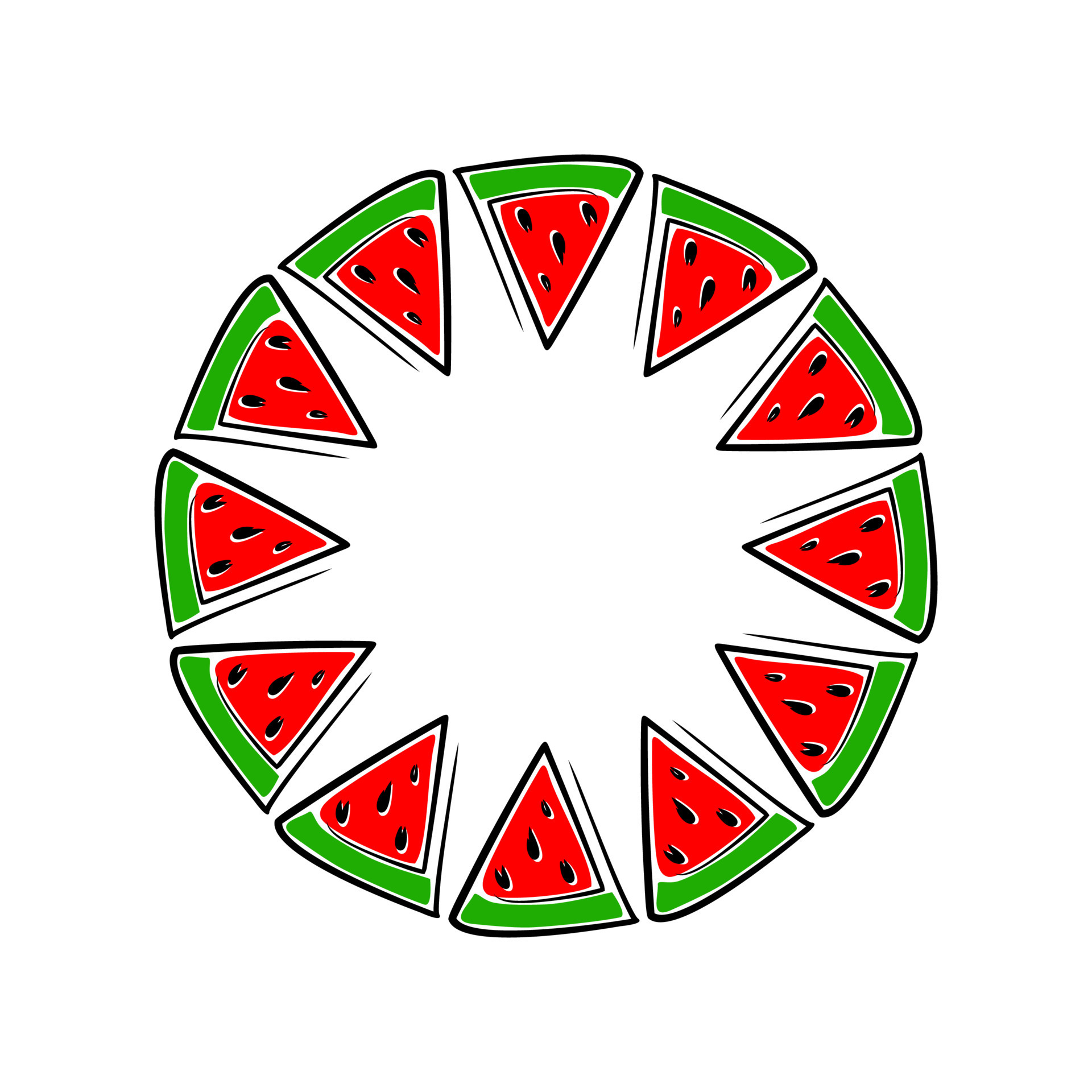 Free Watermelon Border Clipart