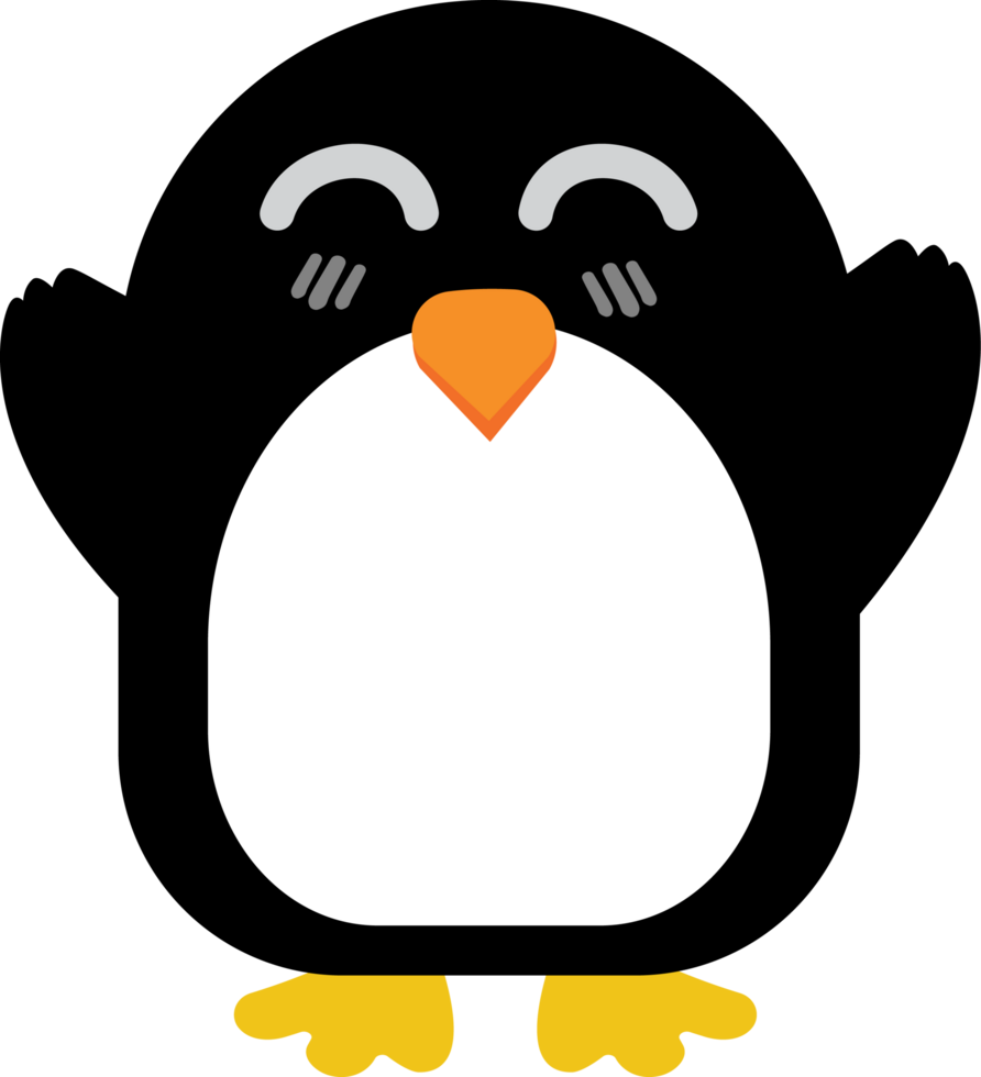 Penguin cartoon character crop-out png