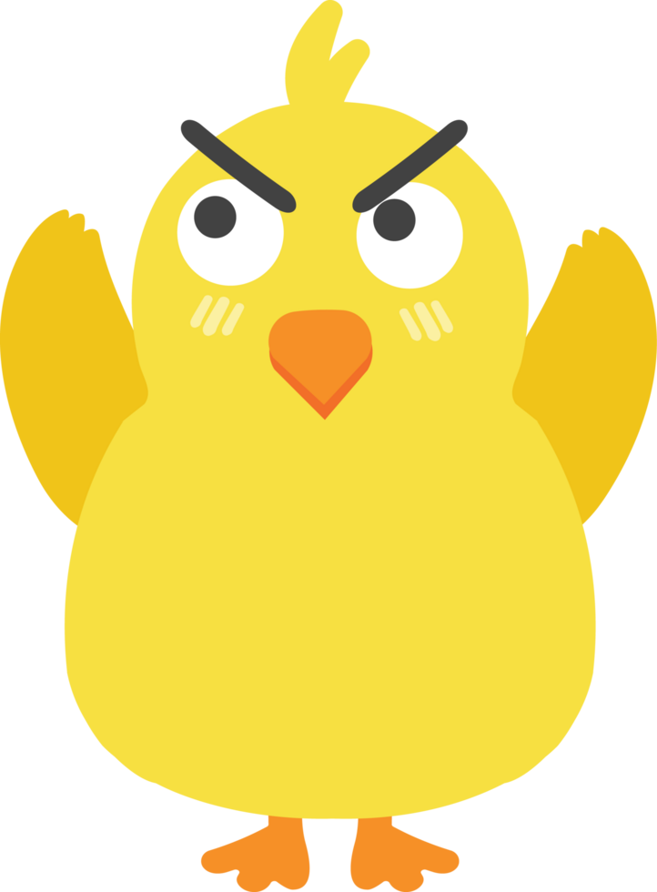 Chick cartoon character crop-out png