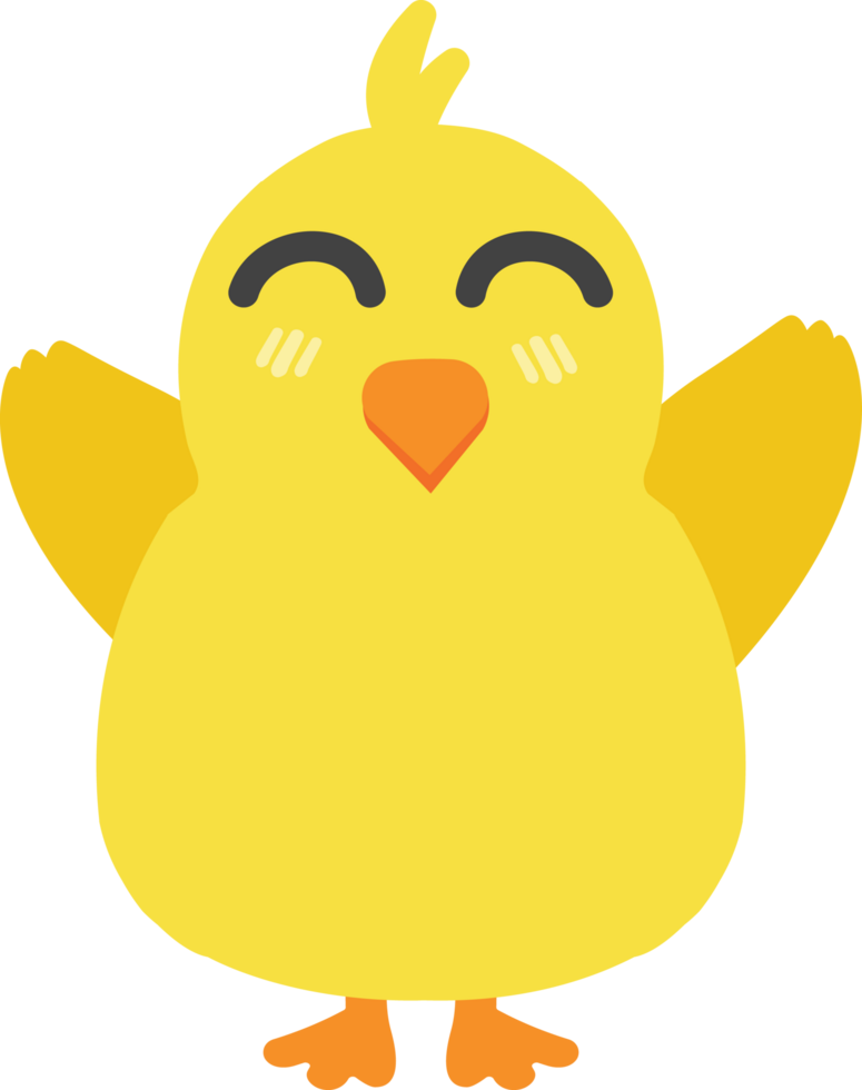 Chick cartoon character crop-out png