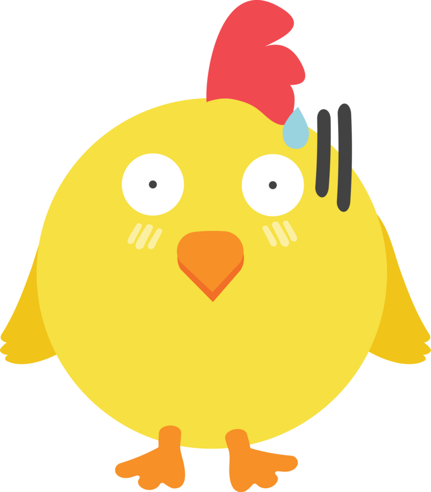pollo cartone animato personaggio ritagliare png