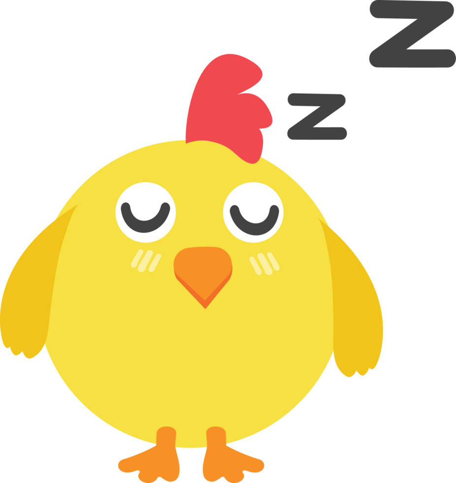 Chicken cartoon character crop-out png