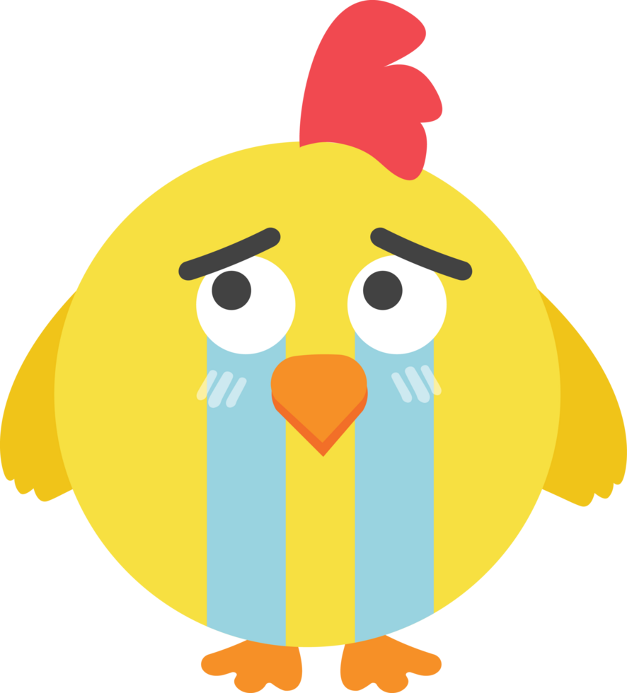 Chicken cartoon character crop-out png
