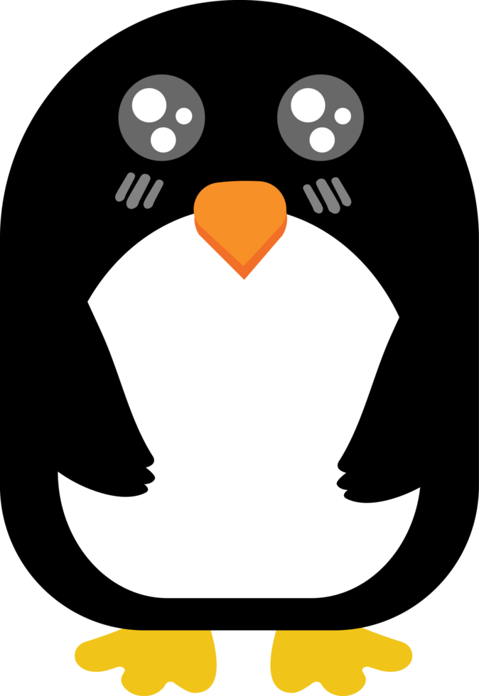 Penguin cartoon character crop-out png