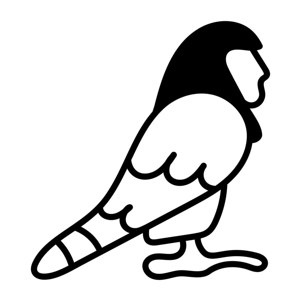 Trendy Ba Bird vector