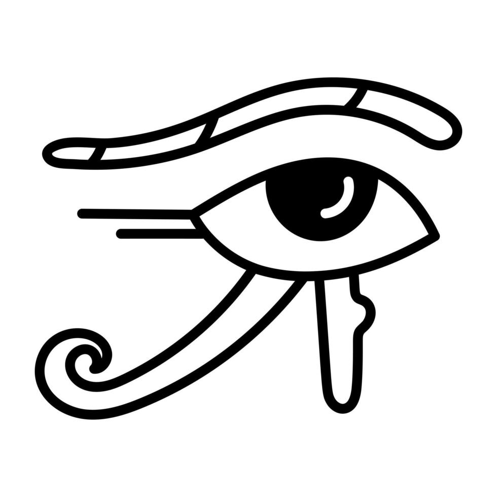 Trendy Horus Eye vector