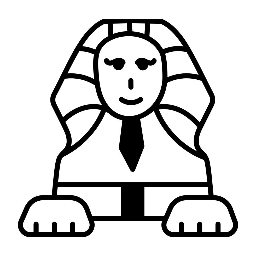 Trendy Great Sphinx vector