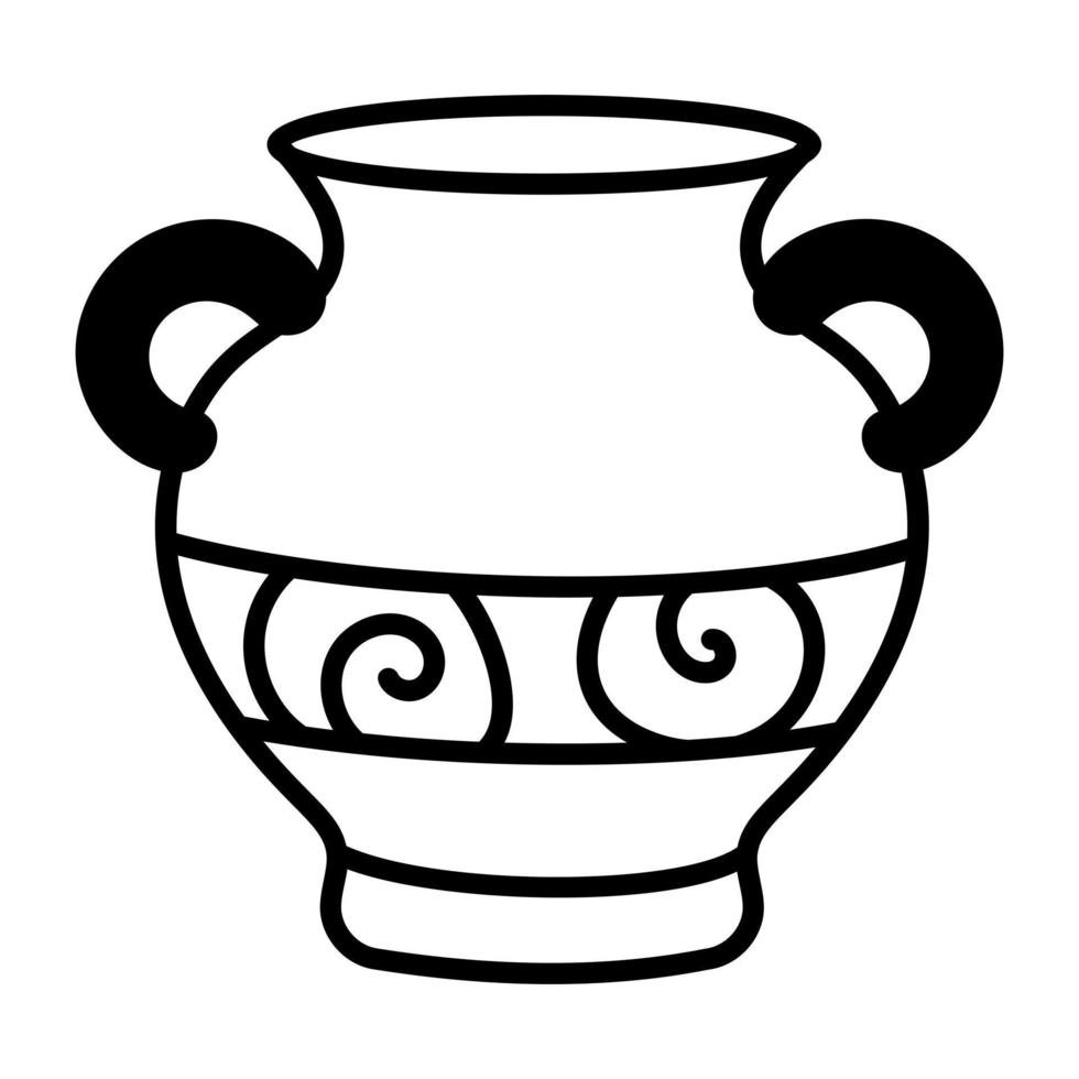 Trendy Ancient Vase vector