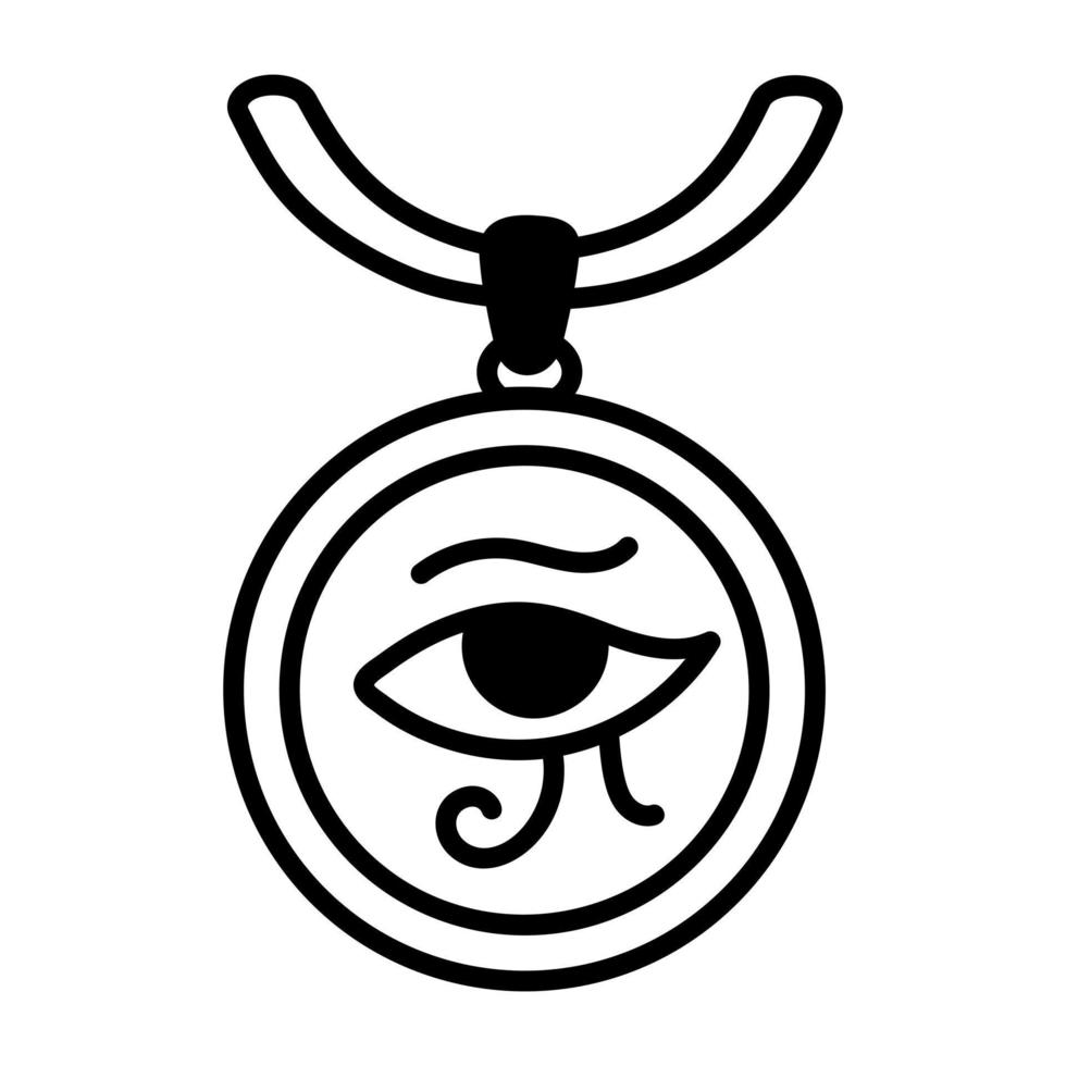 Trendy Horus Pendant vector