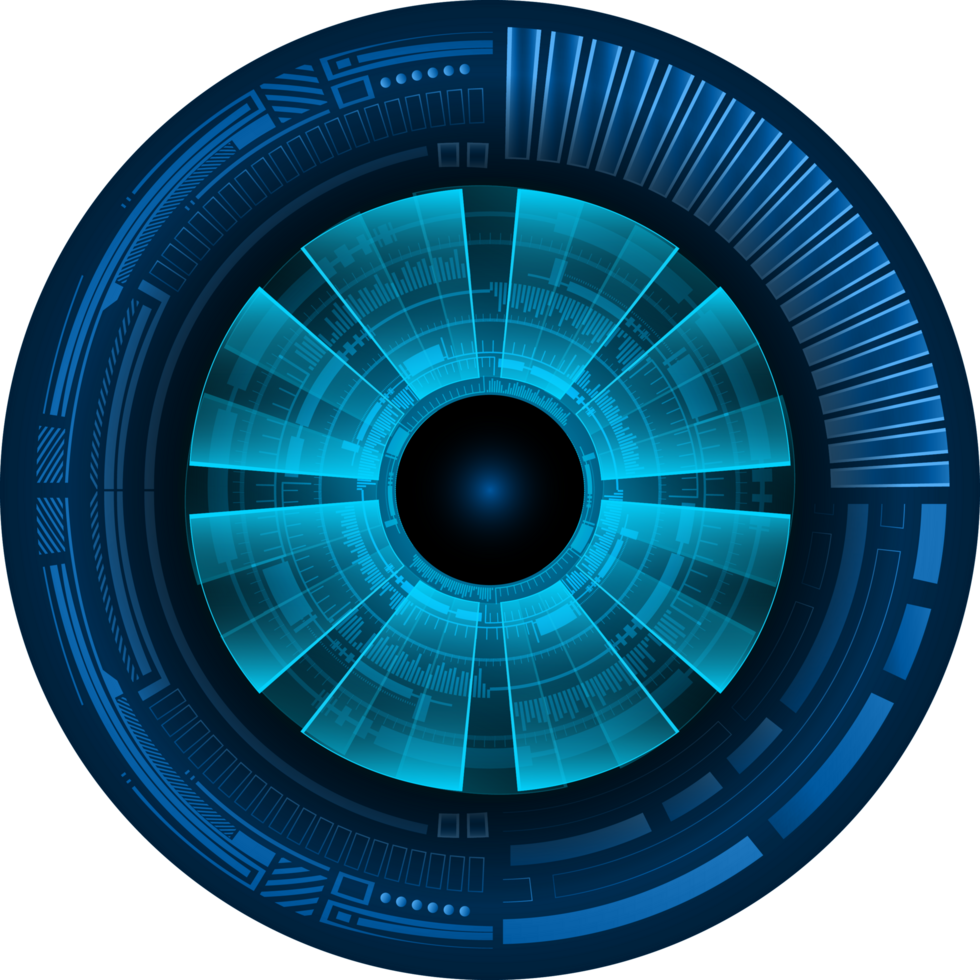 recorte de ojo de tecnología moderna png