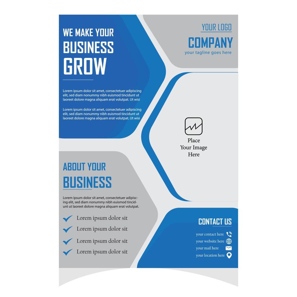 Flyer design free download for your corporate business vector