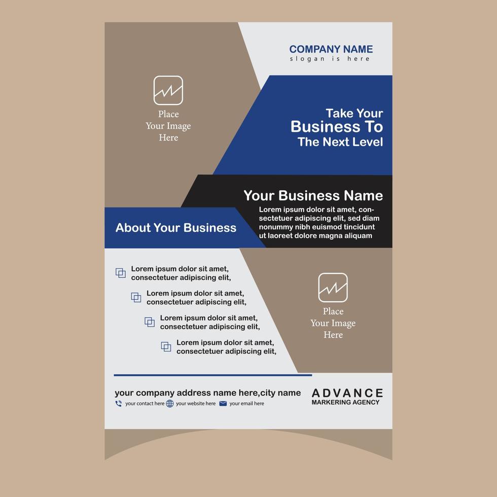 Flyer design free download for your corporate business vector