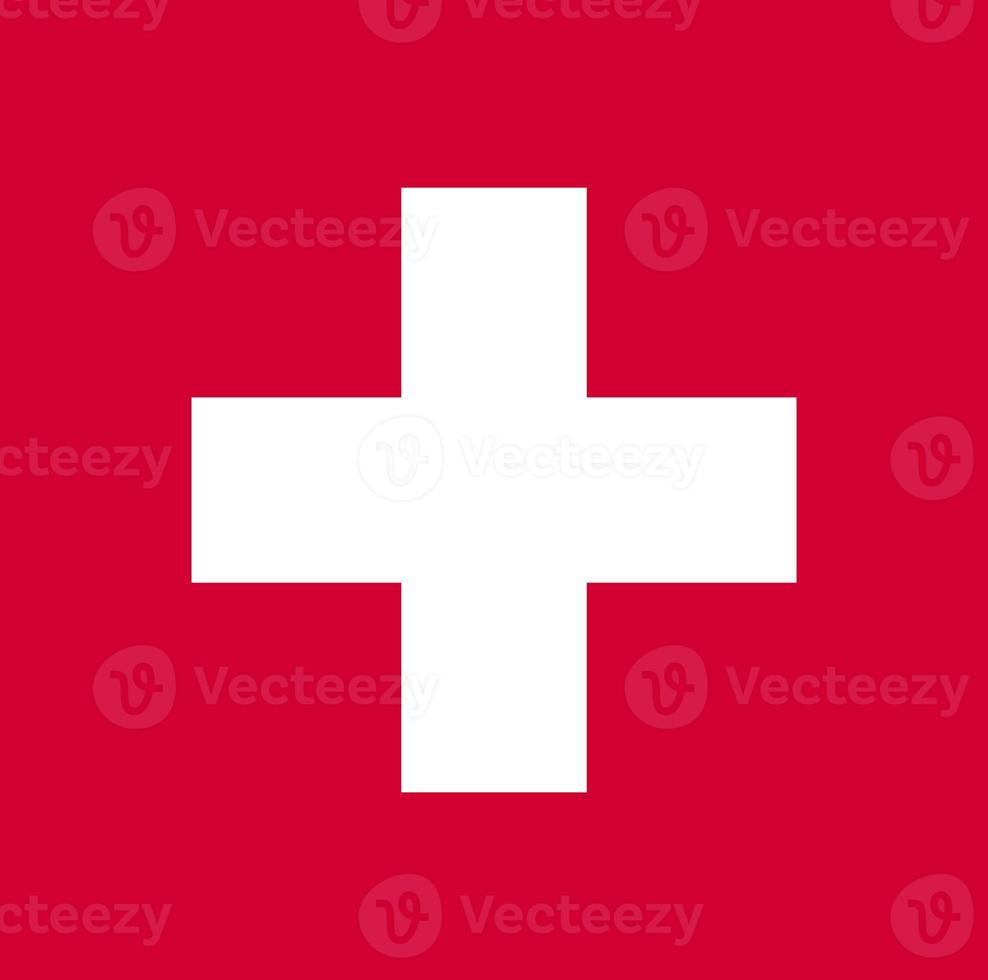 Flag of Switzerland White cross marks the middle of the banner photo