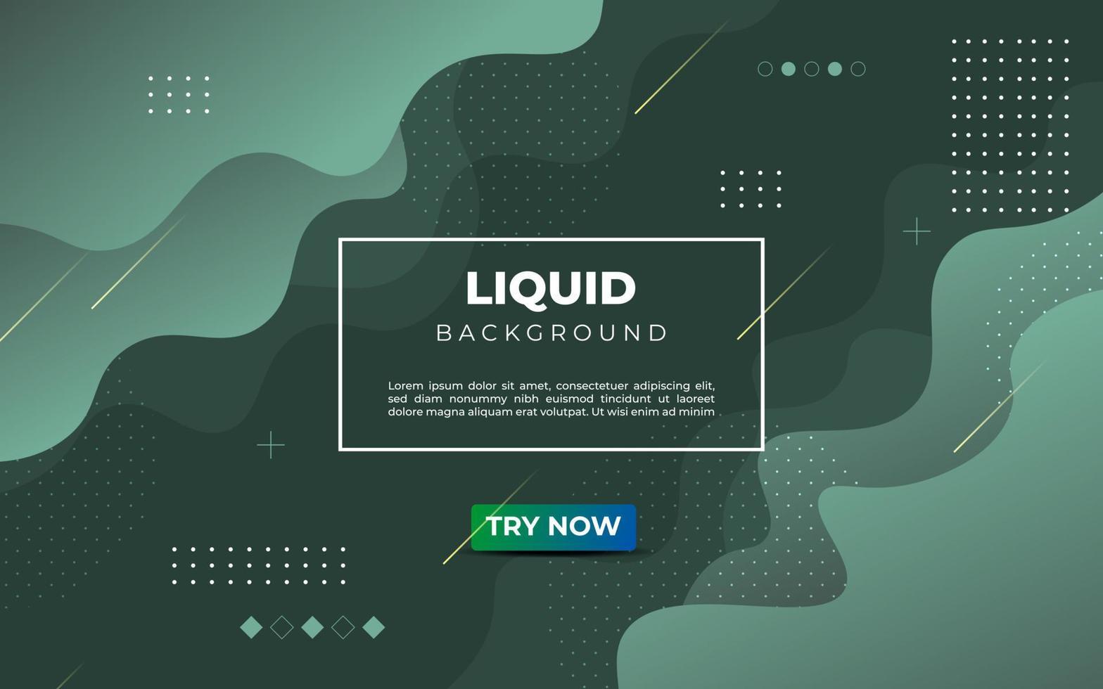 minimal abstract background with gradient green soft color wave shape background. Eps10 vector