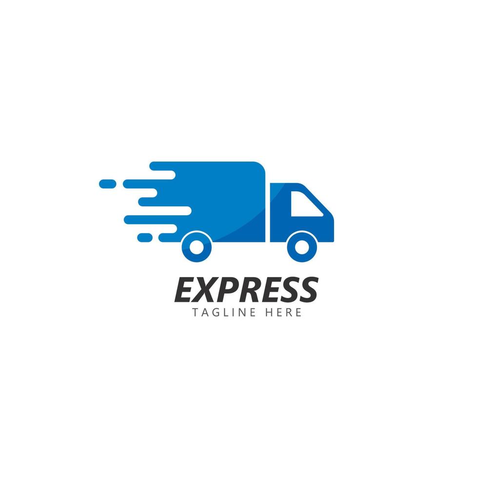 fast delivery logo vector icon illustration