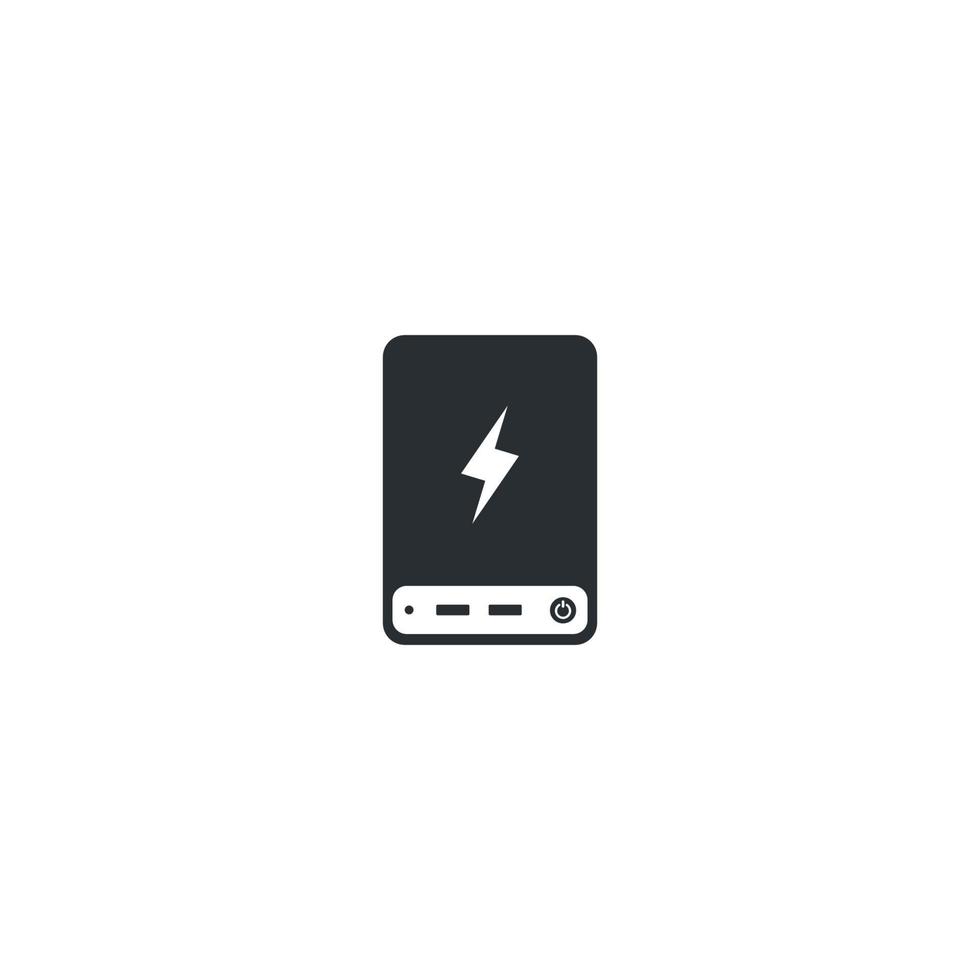 electrical Powerbank vector icon concept design