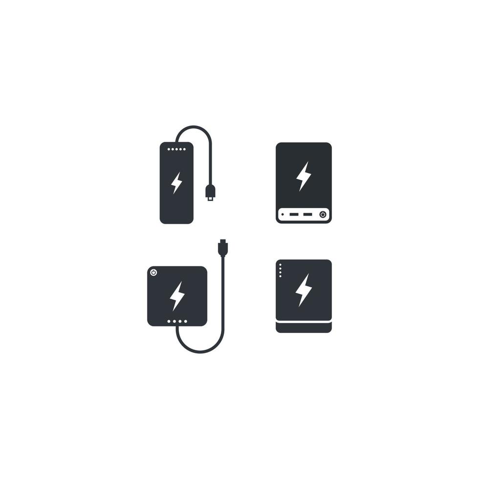 electrical Powerbank vector icon concept design