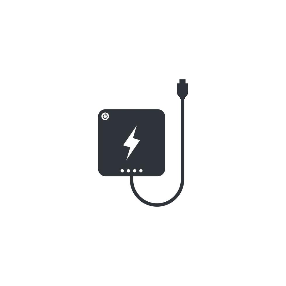 electrical Powerbank vector icon concept design