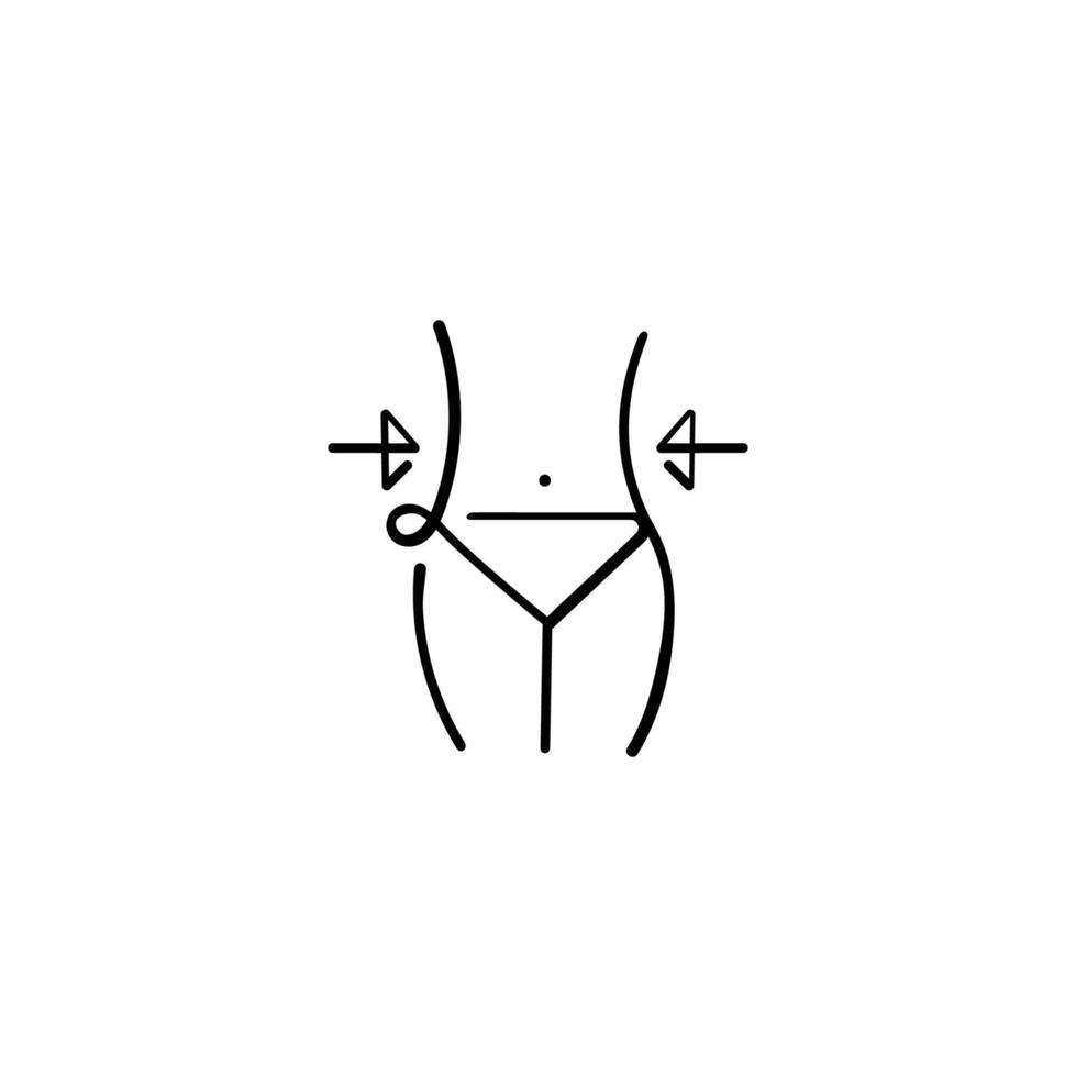 Weight Loss Line Style Icon Design vector
