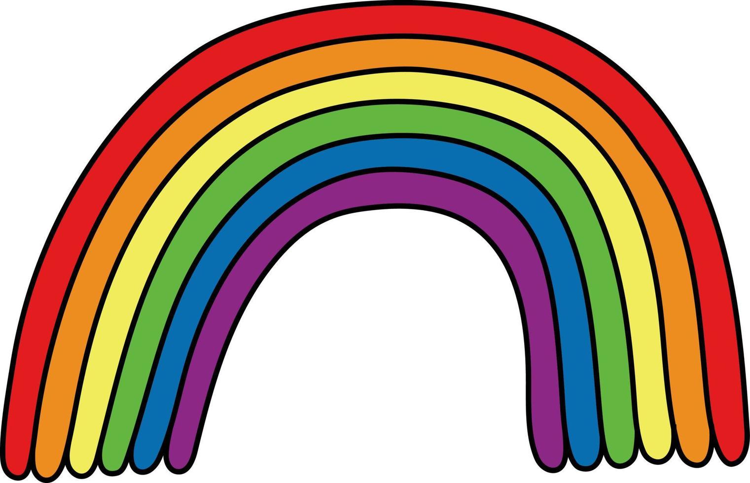 arco iris orgullo mes símbolo. lgbtq comunidad. vector