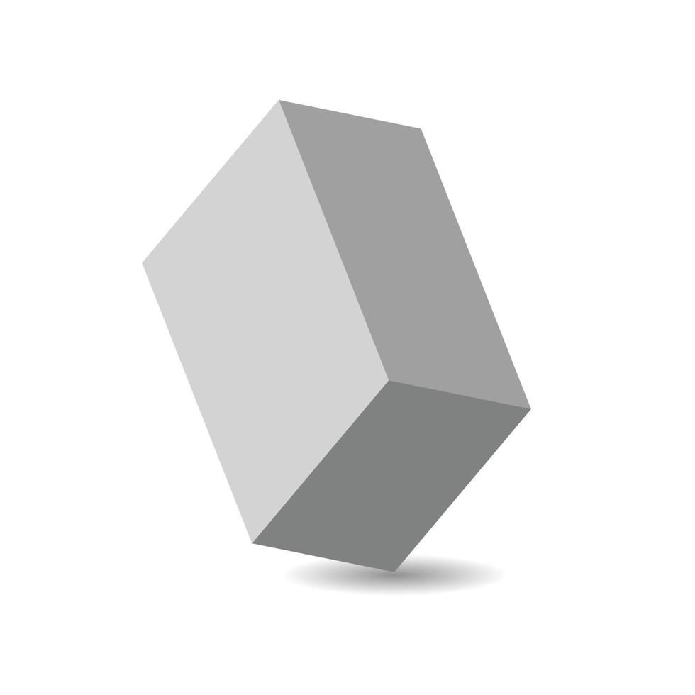 Realistic Package Box. For Software, electronic device and other products. Vector illustration.