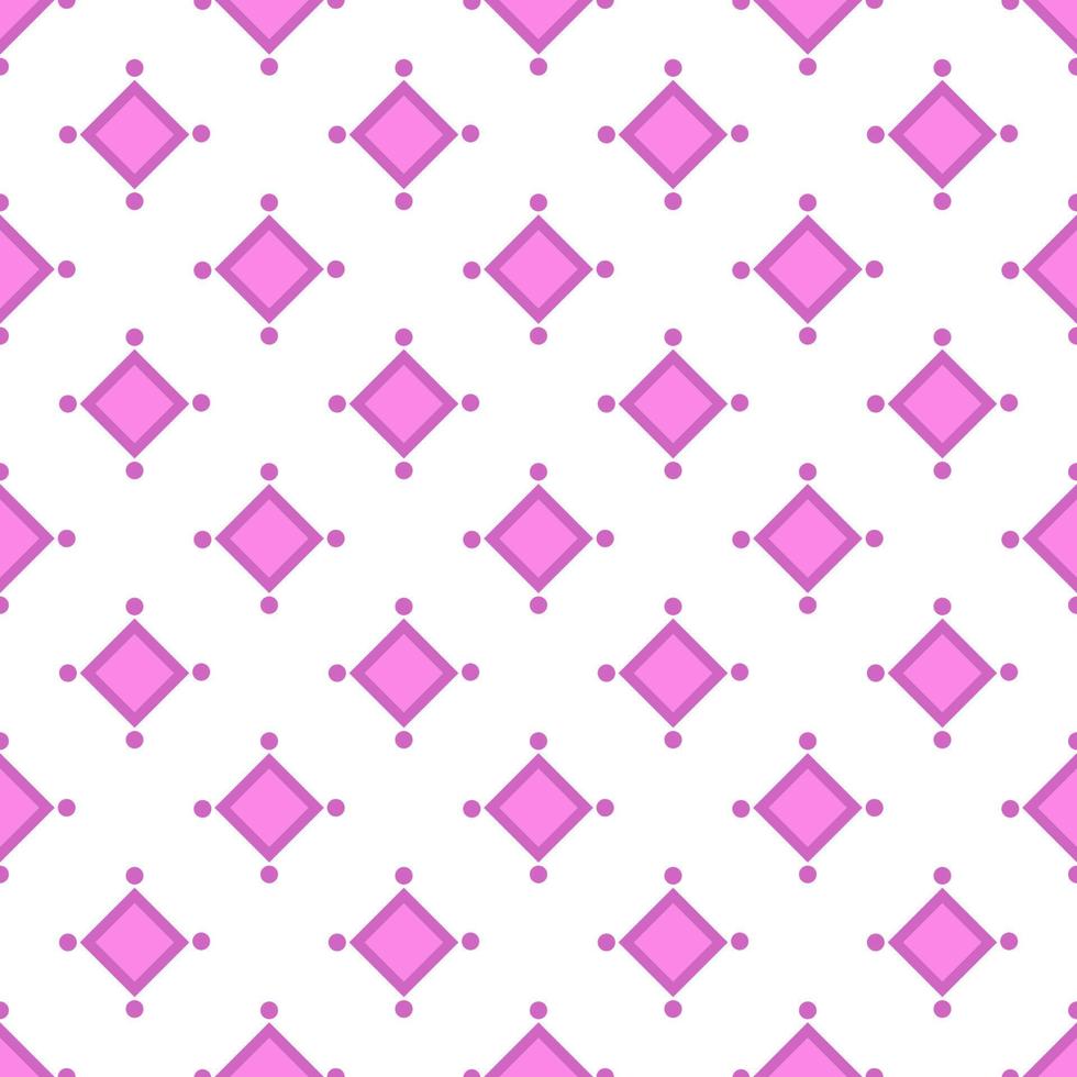 sin costura vector modelo de vibrante rosado rombo. Perfecto para tela, textil, postales, fondos de pantalla