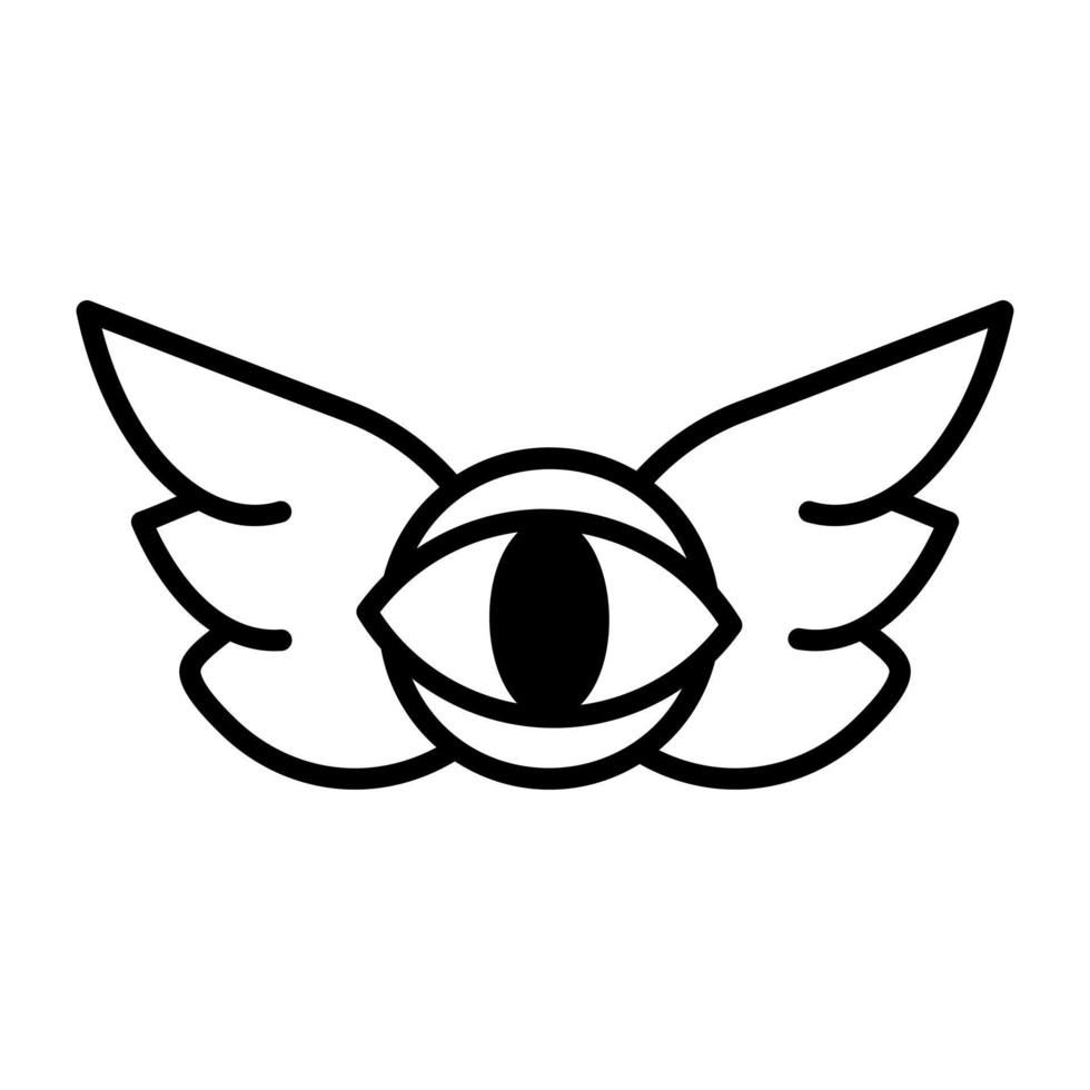 Trendy Monster Eye vector