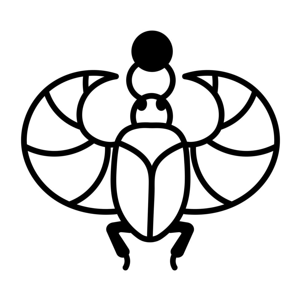 Trendy Sacred Scarab vector