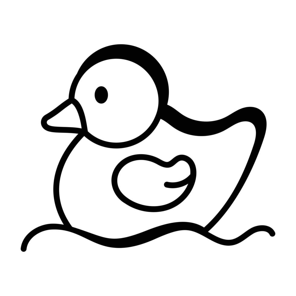Trendy Rubber Duck vector