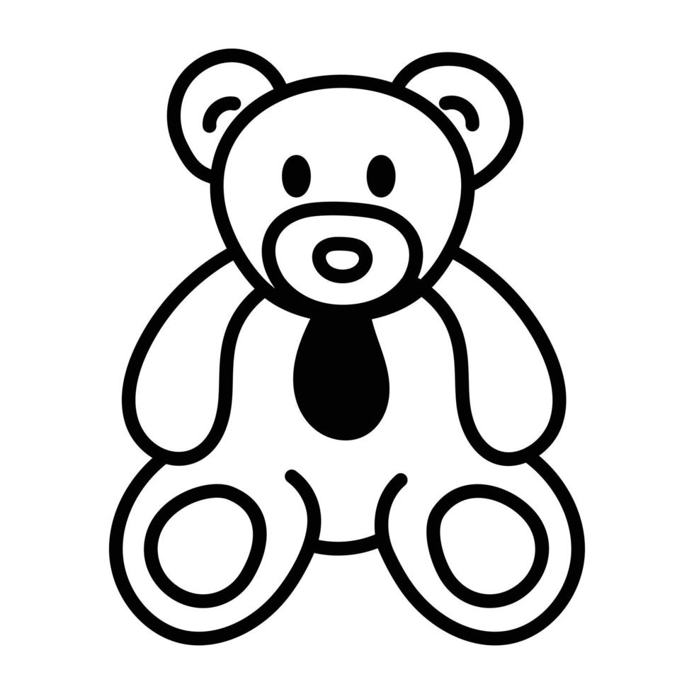 Trendy eddy Bear vector