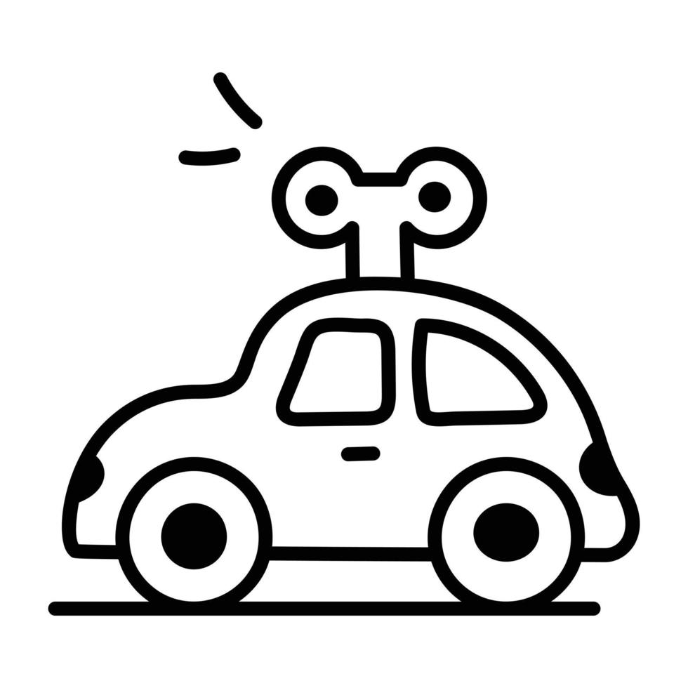 Trendy Toy Car vector