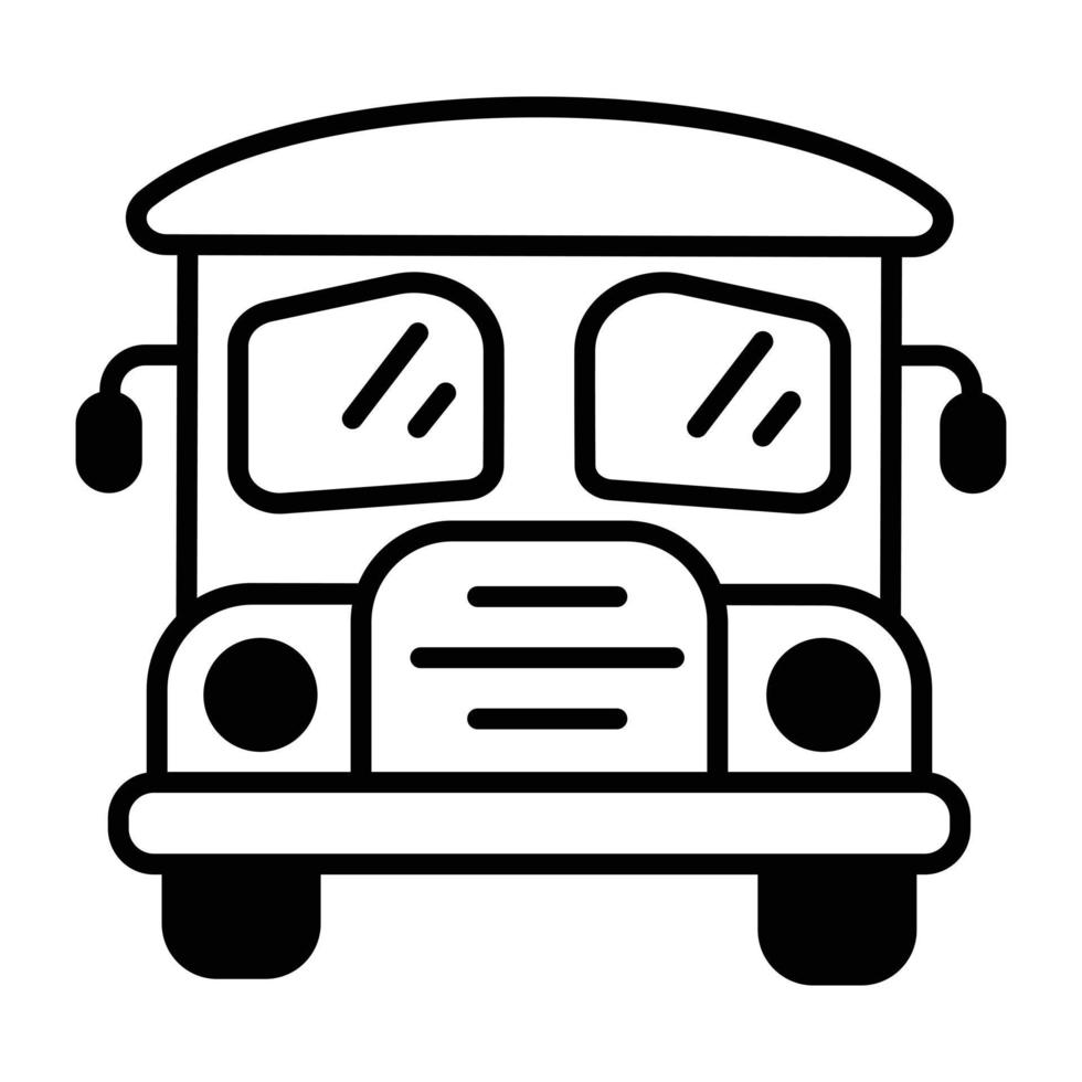 autobús escolar de moda vector