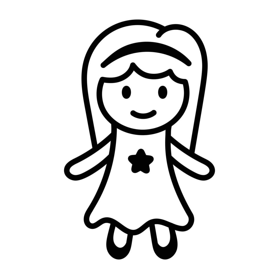 Trendy Doll Concepts vector