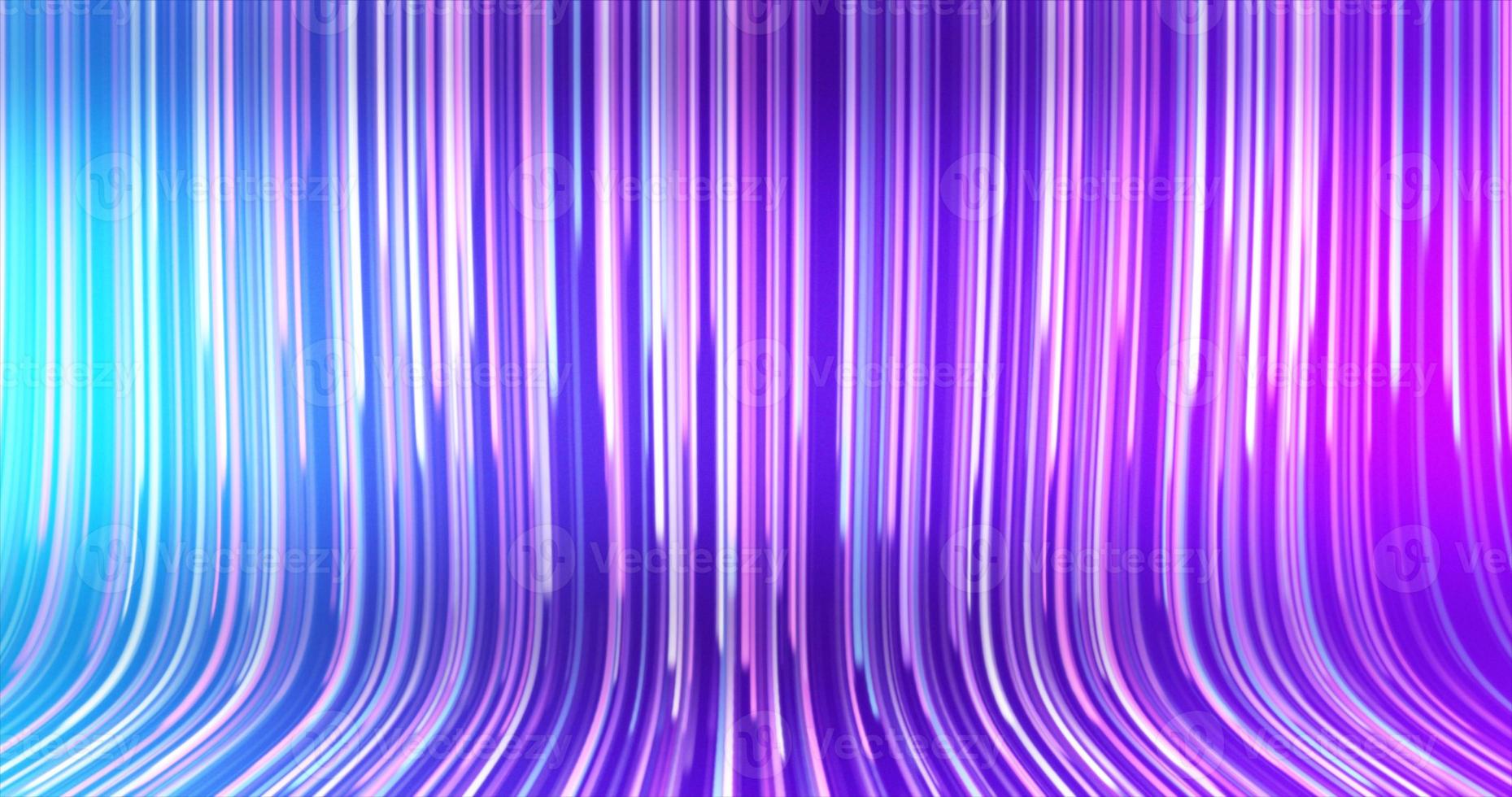 Abstract multicolored lines energy magical glowing falling on a curved blue abstract background photo