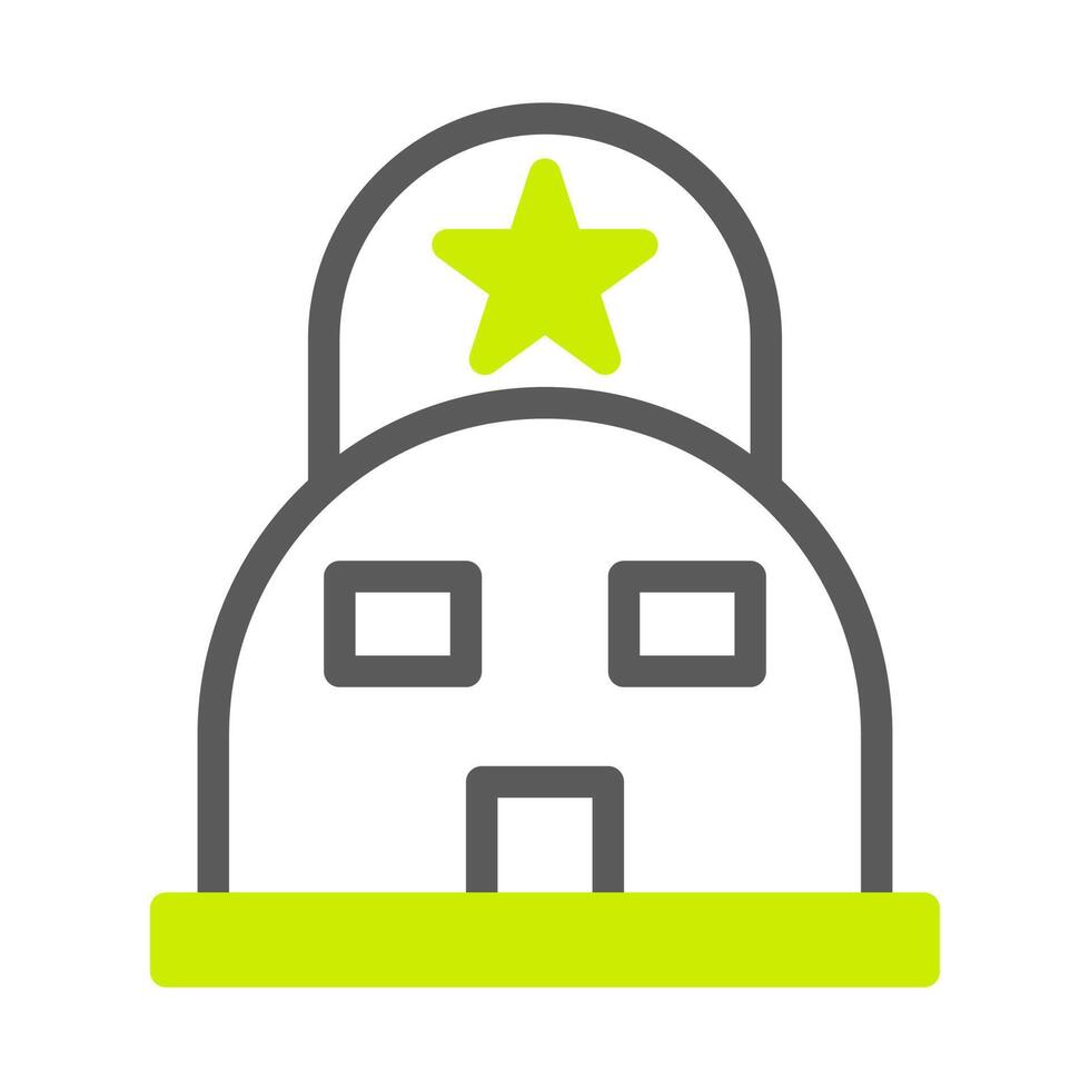 tent icon duotone style grey vibrant green colour military illustration vector army element and symbol perfect.