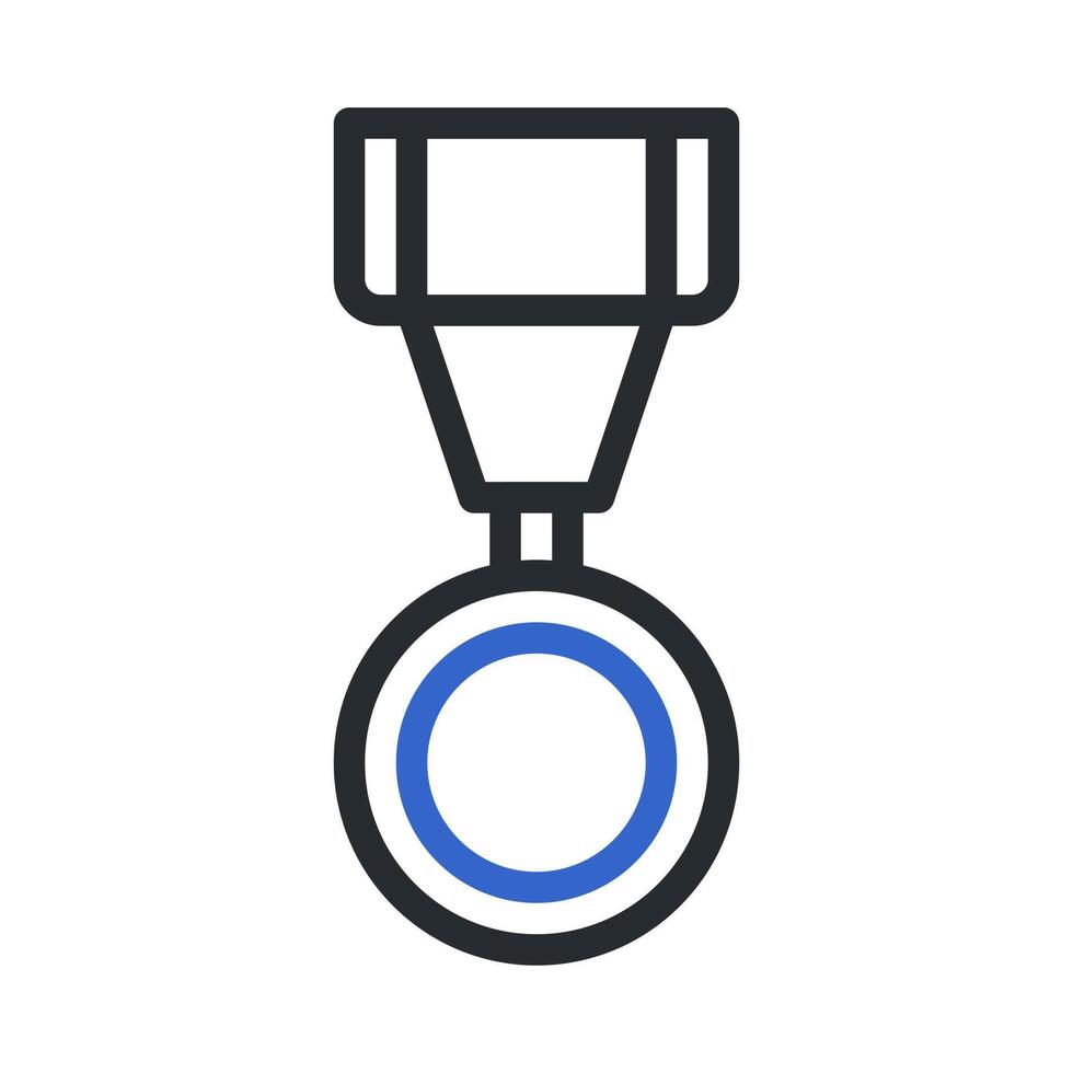 medal icon duocolor style grey blue colour military illustration vector army element and symbol perfect.