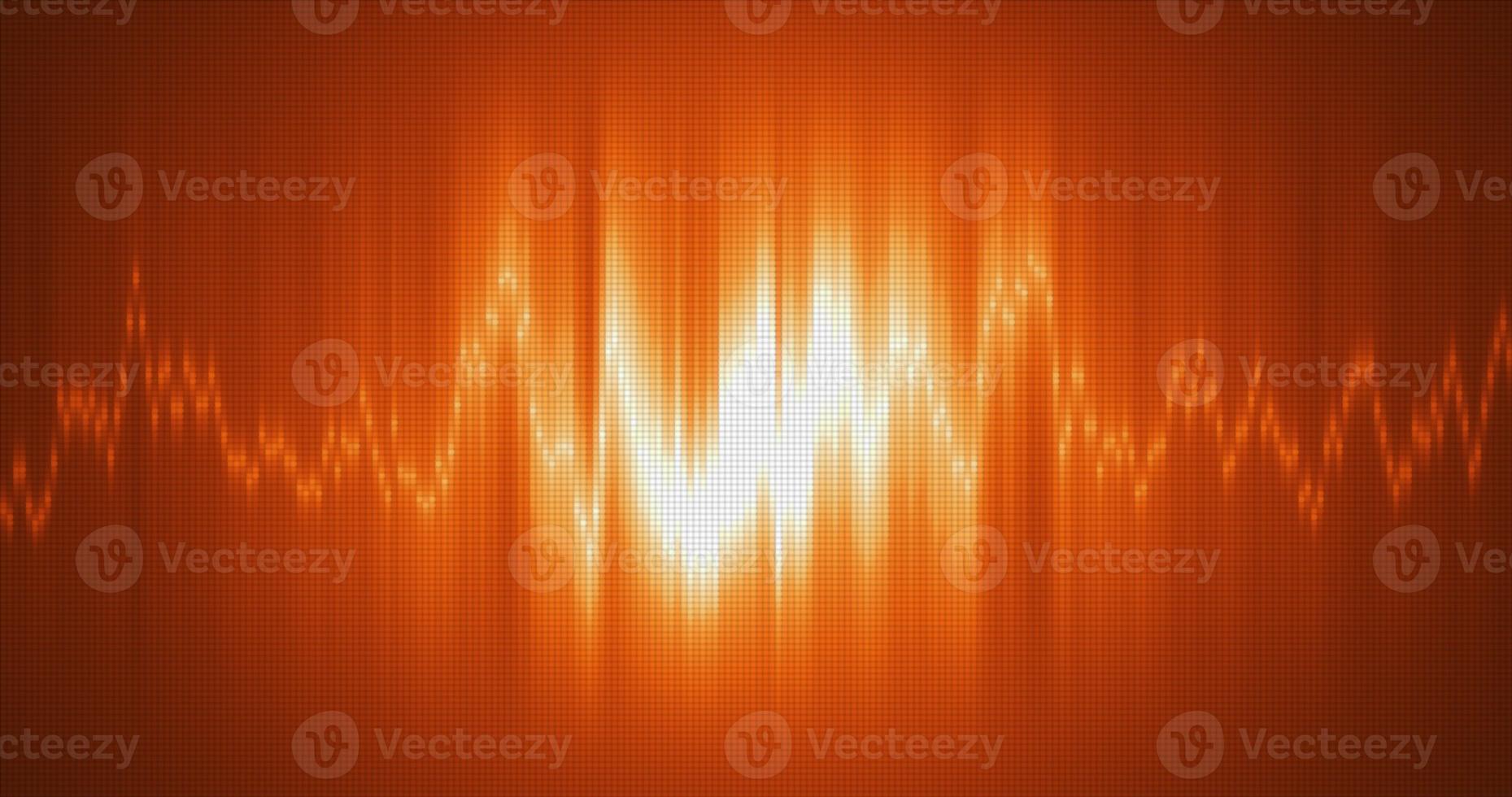 Abstract orange energy equalizer from particles and dots abstract background photo