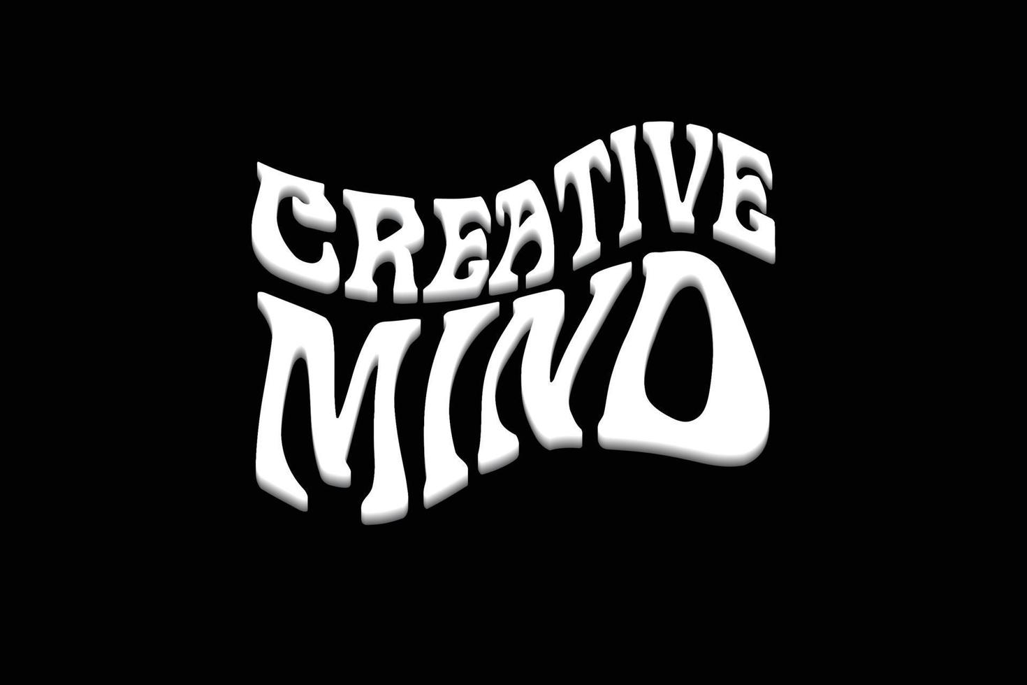 Streetwear creative mind template design for clothing brand vector