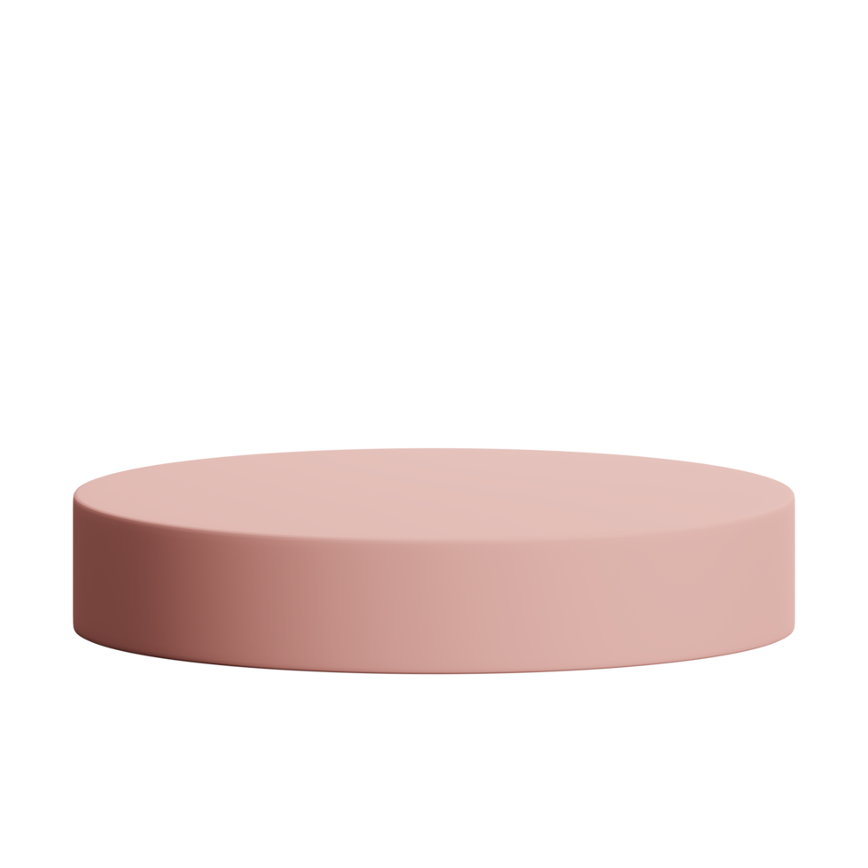 3d render of empty pink luxury podium product display element png