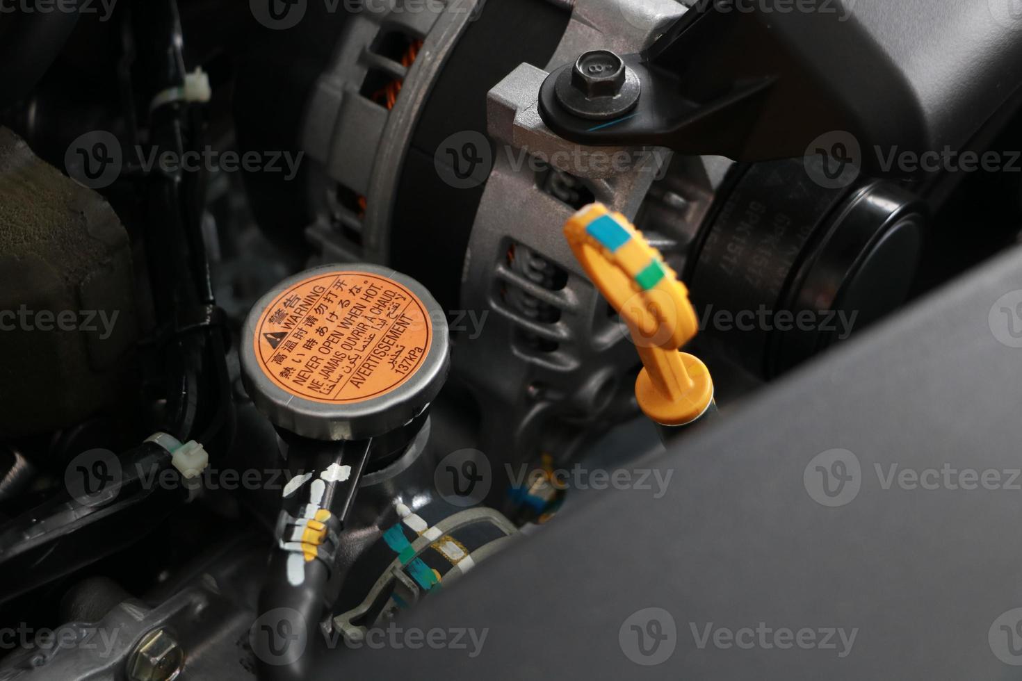 Coolant filler cap, car cooling system photo