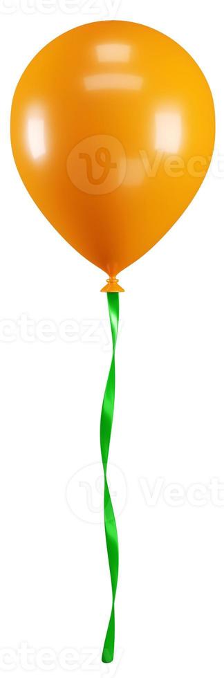 3d rendering orange colour balloon sign icon photo