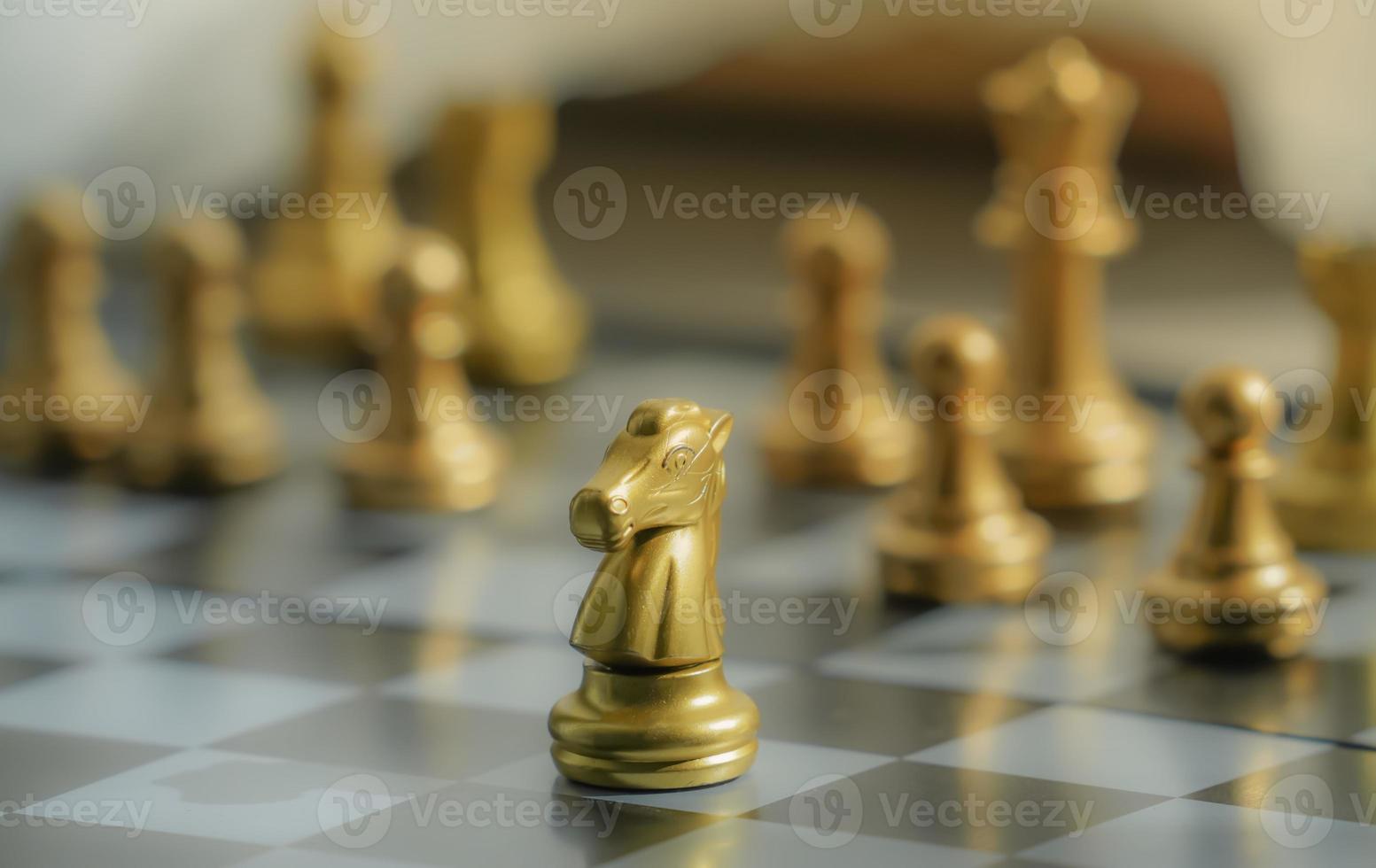 Chess photographed on a chessboard photo