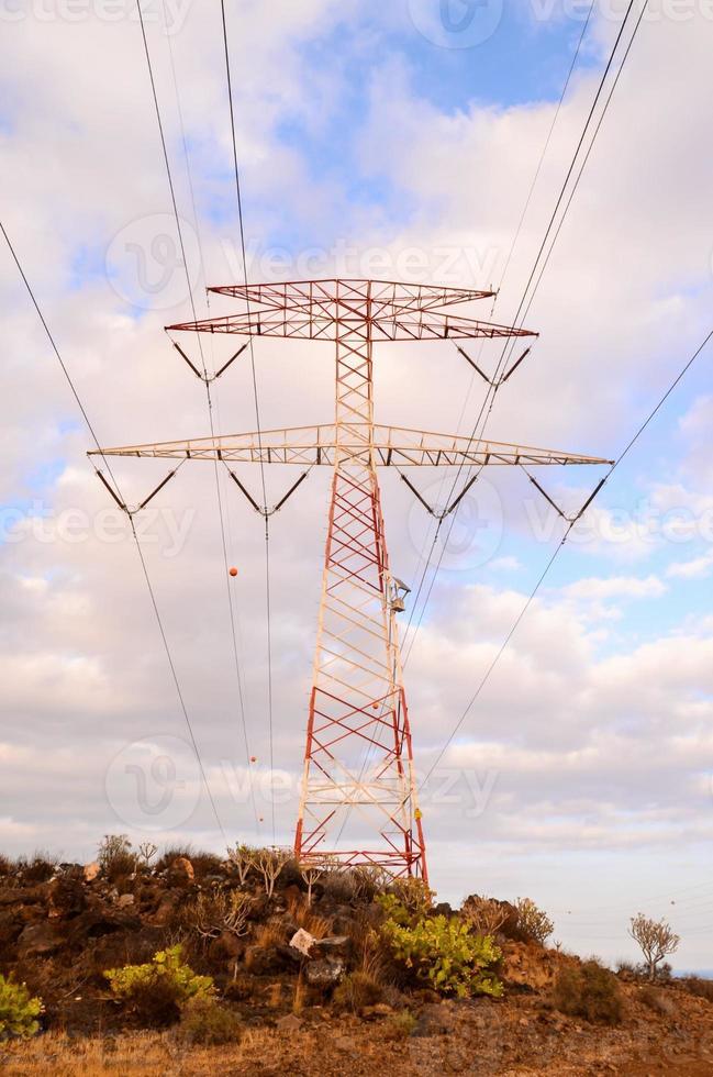 Electrical power pylons photo