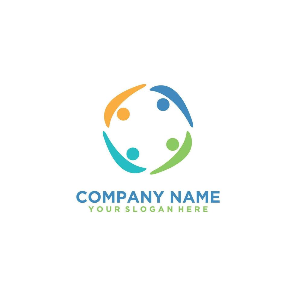 Health people logo vector illustration design template