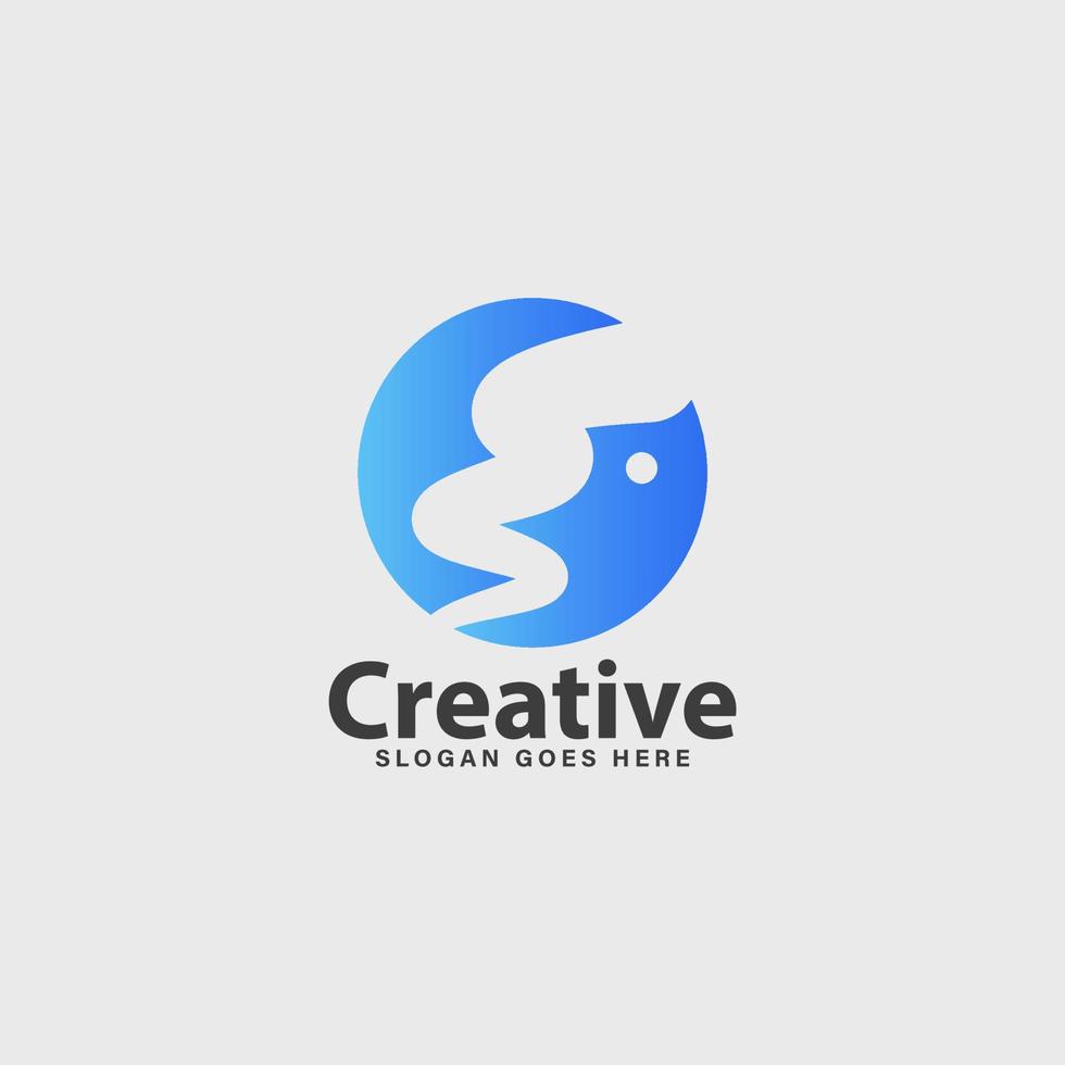 abstract company business logo simple design vector