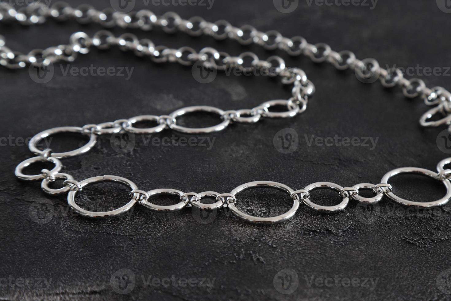 Silver chain dress belt, clothes accessories photo